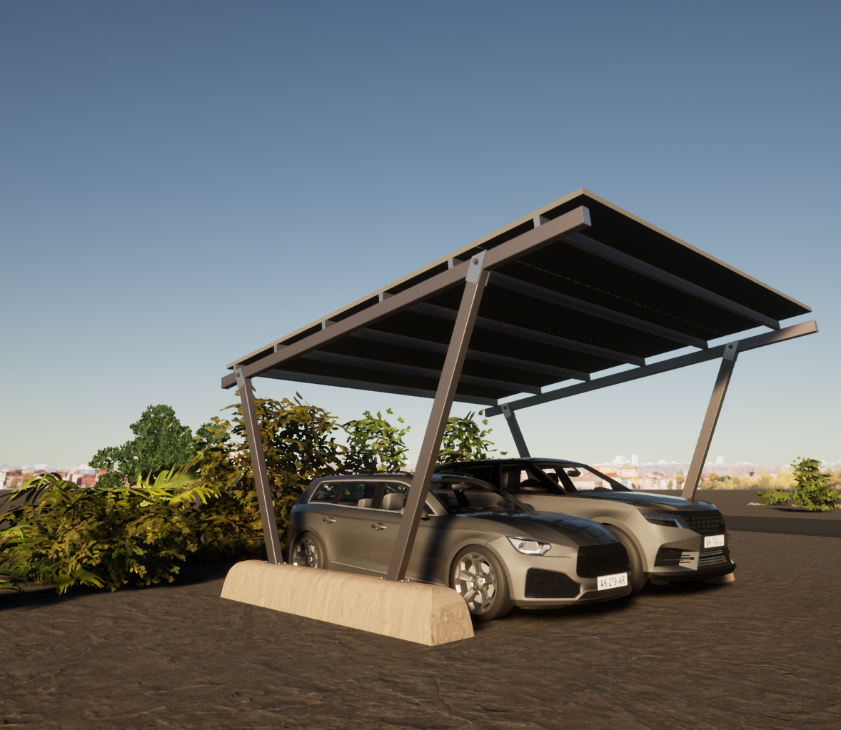 Pensilina fotovoltaica Euromet — n. 5