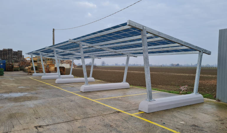 Pensilina fotovoltaica Euromet — n. 9