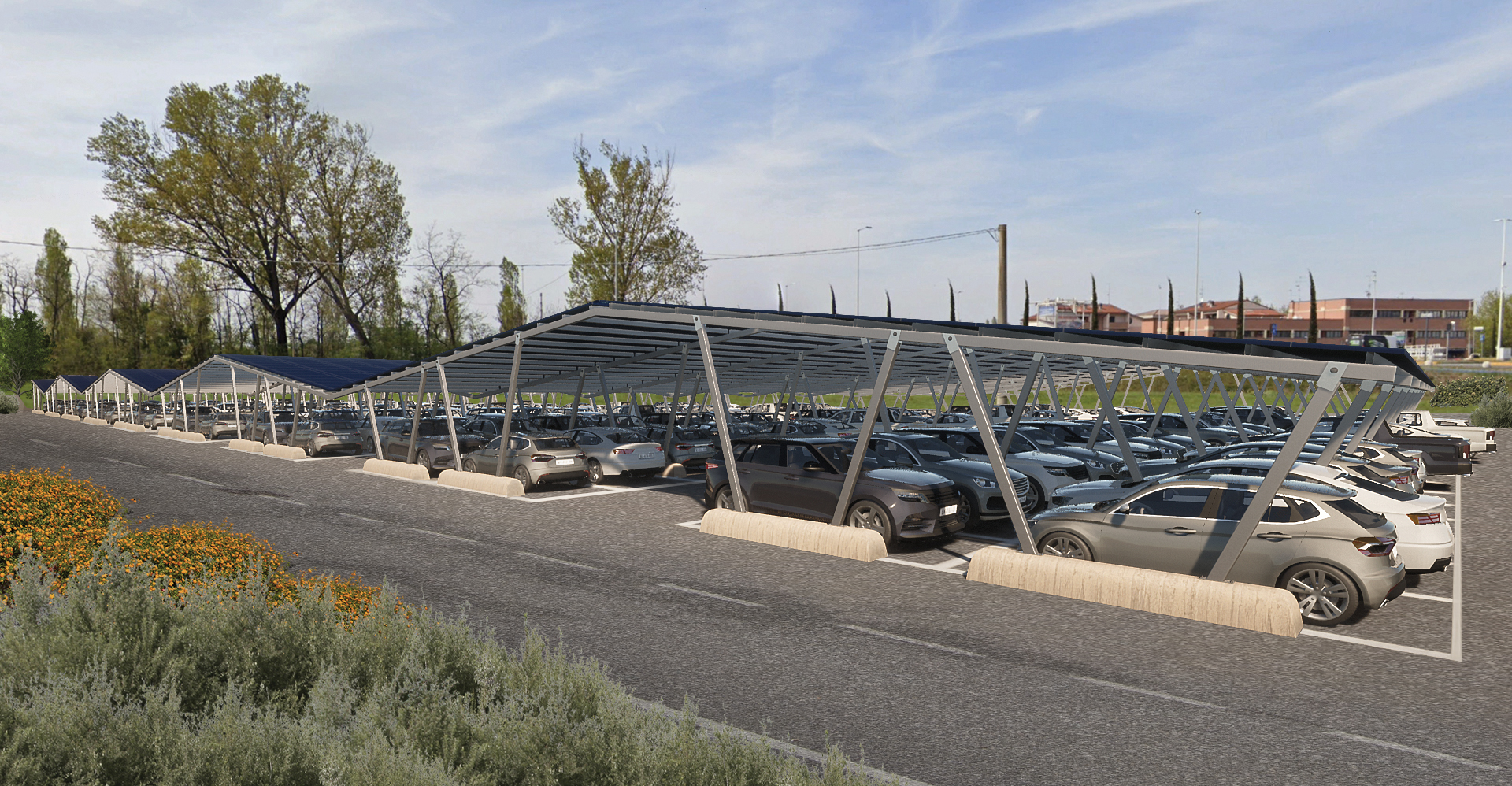 Pensilina fotovoltaica Euromet — n. 22